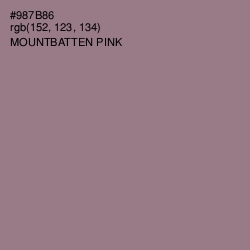 #987B86 - Mountbatten Pink Color Image